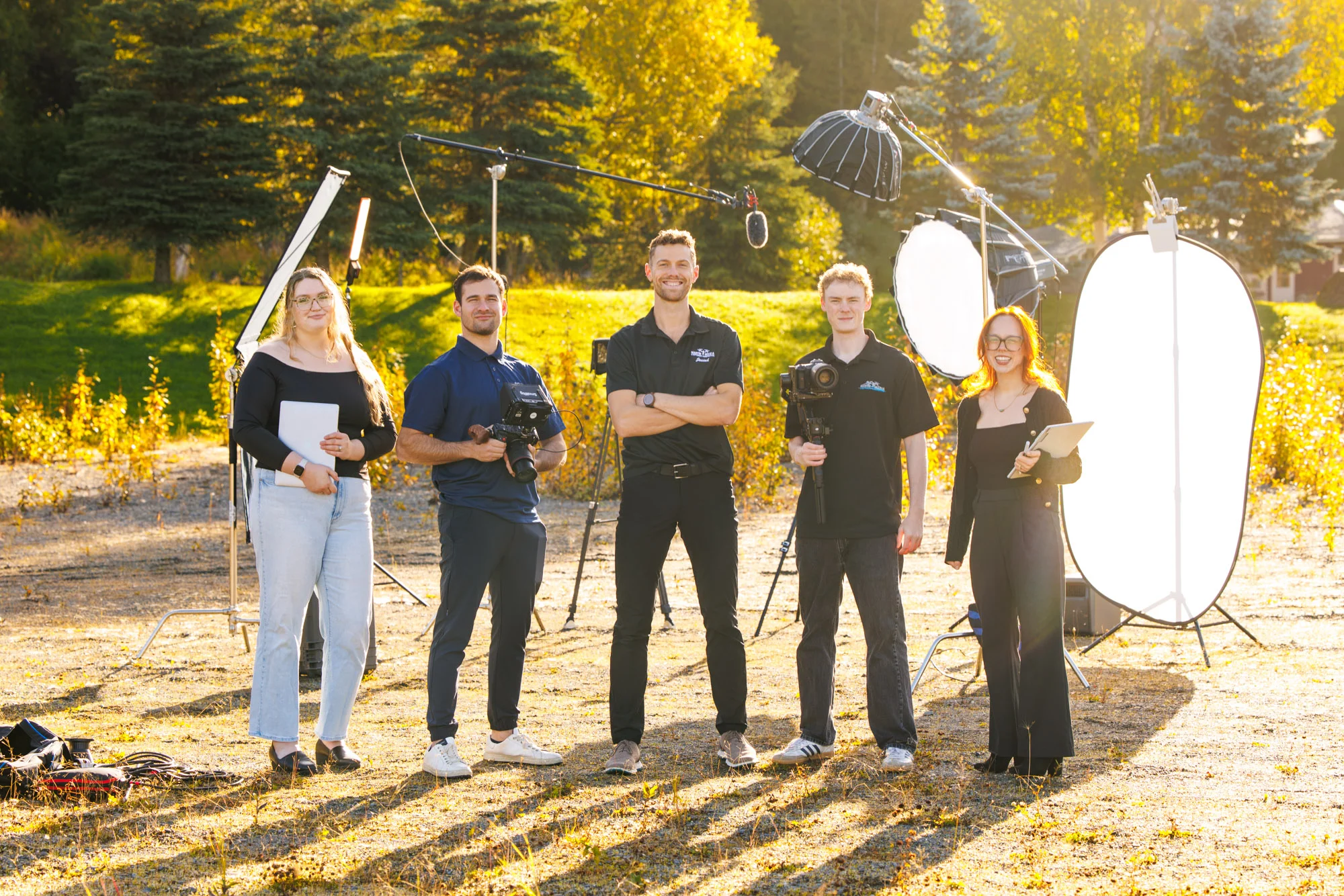 The Martin Media team together in Alaska